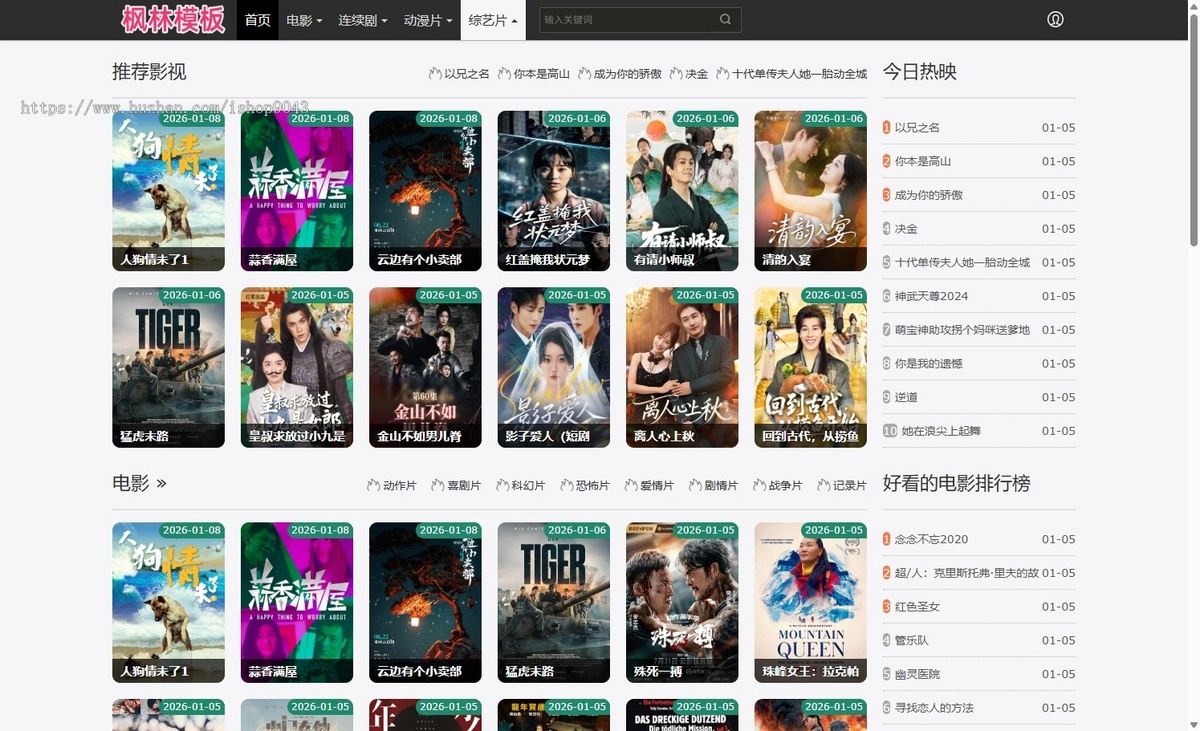 t19高端黑灰简约大气自适应手机PC电脑自适应模板苹果CMSV10模板