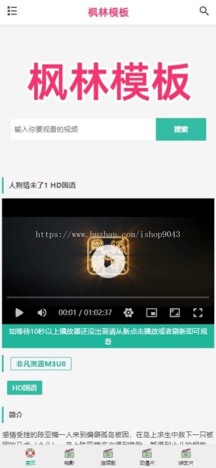 t22大气高端简约自适应手机PC电脑自适应模板苹果CMSV10模板