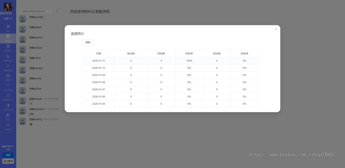 基于ThinkPHP框架开发VUE新版客服系统源码/在线客服系统源码