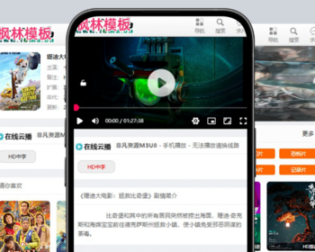 t48仿西瓜影院终端自适应手机PC电脑自适应模板苹果CMSV10模板