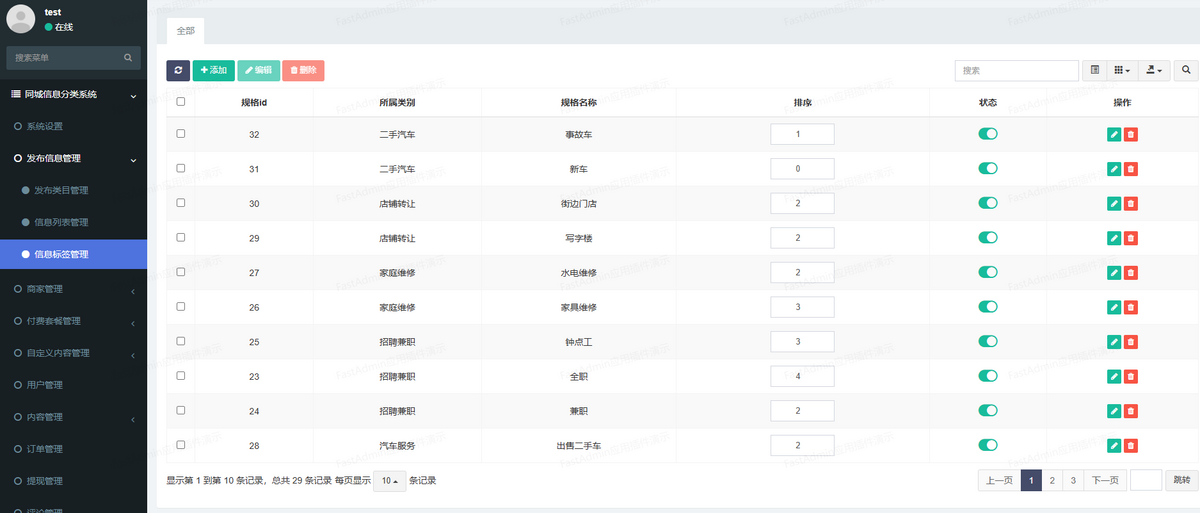 商业运营版同城信息分类小程序同城门户分类信息发布求职招聘房产汽车二手交易转让门户