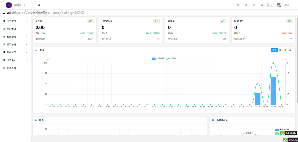 手串diy水晶手串珠子全开源源码Uniapp前端+PHP后端