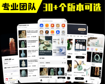 转拍竞拍APP系统开发源码搭建珠宝玉石拍卖鉴定价高者得抢购溢价H5寄售模式商城小程序
