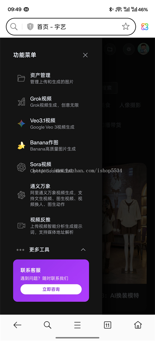 ai文生视频图生视频视频换人视频反推换装改字仿图 Banana作图Grok sora veo视频 亲测