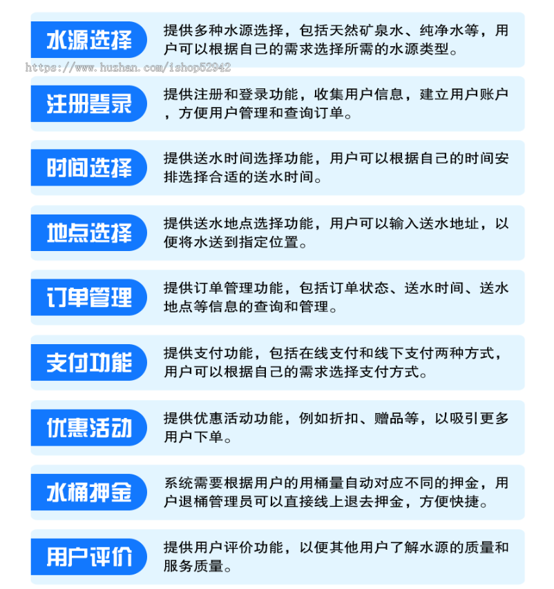 社区订水送水服务水站一键桶装水送水上门支持多门店电子水票支持核销配送系统源码