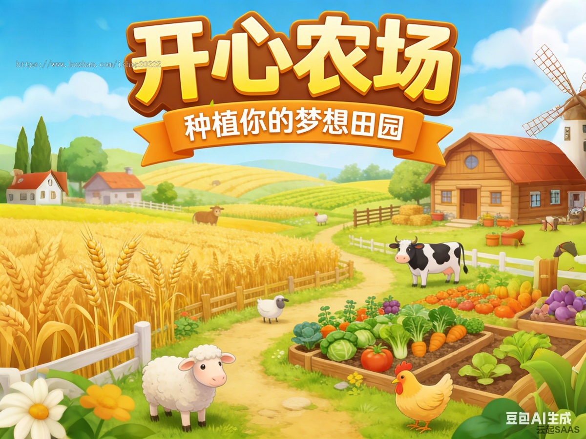 农场果树种植动物宠物养殖养成游戏H5抖音快手微信小程序看广告流量主开源