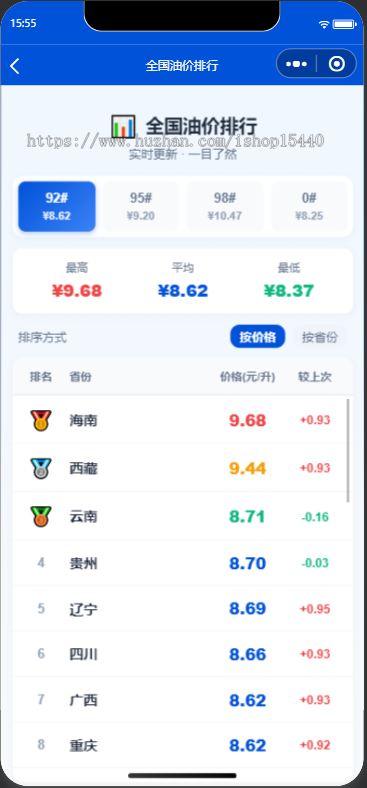 2026新版_油价查询小程序|个人主体油价查询小程序|流量主收益