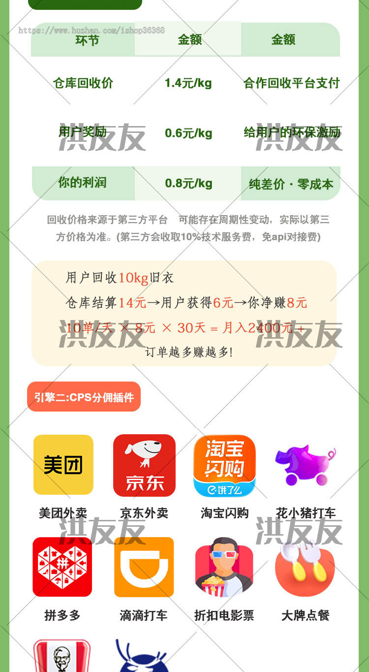 二手回收系统上门闲置手机旧书旧衣服废品预约上门小程序开发