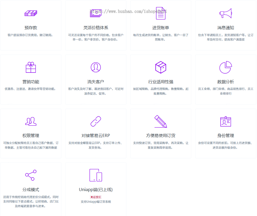 经销商订货管理系统小程序批发贸易订货商贸批发预存款进货账单数据分析管易云ERP分成