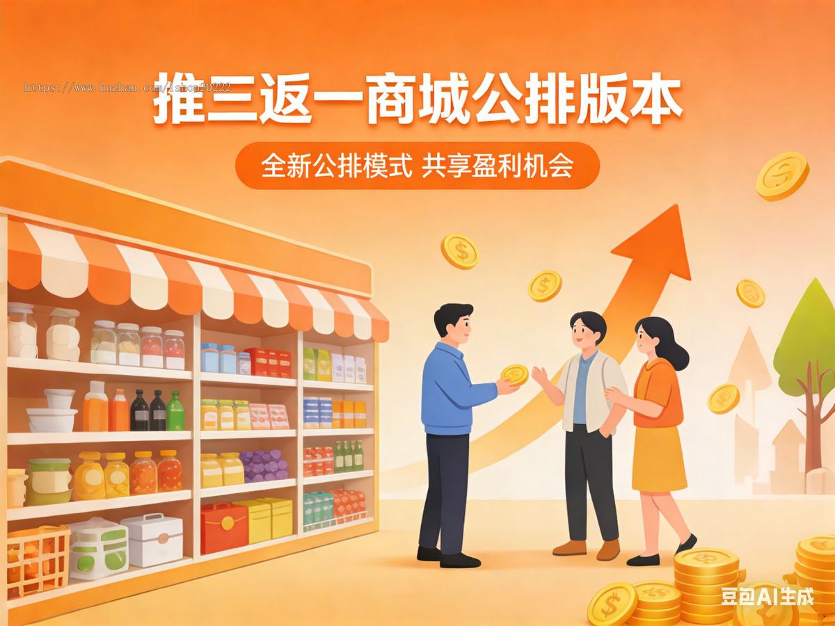 推三返一商城系统源码|单线公排+合伙人独立线|微信小程序社交电商解决方案