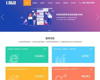 SEO优化排名服务公司网站模板