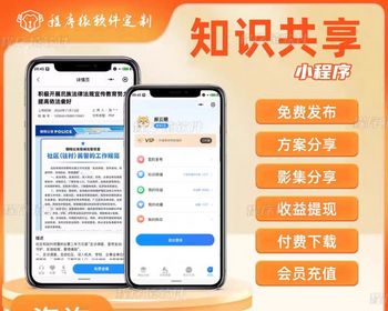 知识共享平台图片影集分享小程序付费下载系统设计图分享知识系统源码