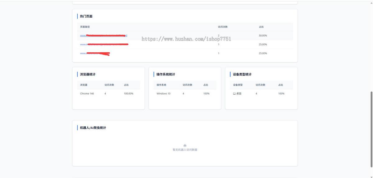 PHP网站统计系统源码/网流量数据统计系统源码/站长流量统计系统/支持多站点