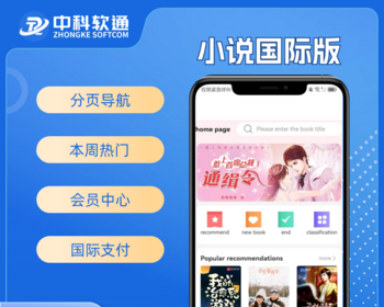 国际版小说系统源码app