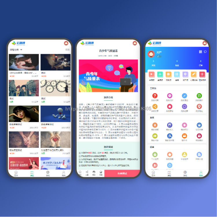 职业性格标准国际量表app心理健康普查测试测评公众号系统开发智商测试小程序源码搭建