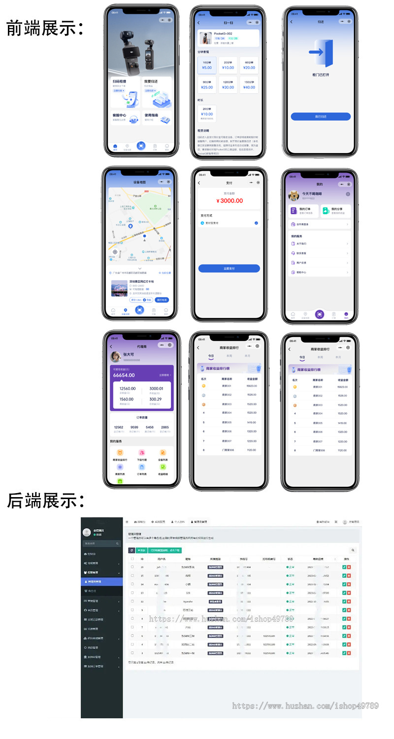 共享相机柜扫码租赁小程序免押金支付无人值守自助管理系统源码搭建