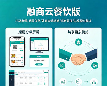 餐饮美业共享门店股东裂变分红扫码点餐系统 会员余额积分互通拓客锁客小程序搭建部署