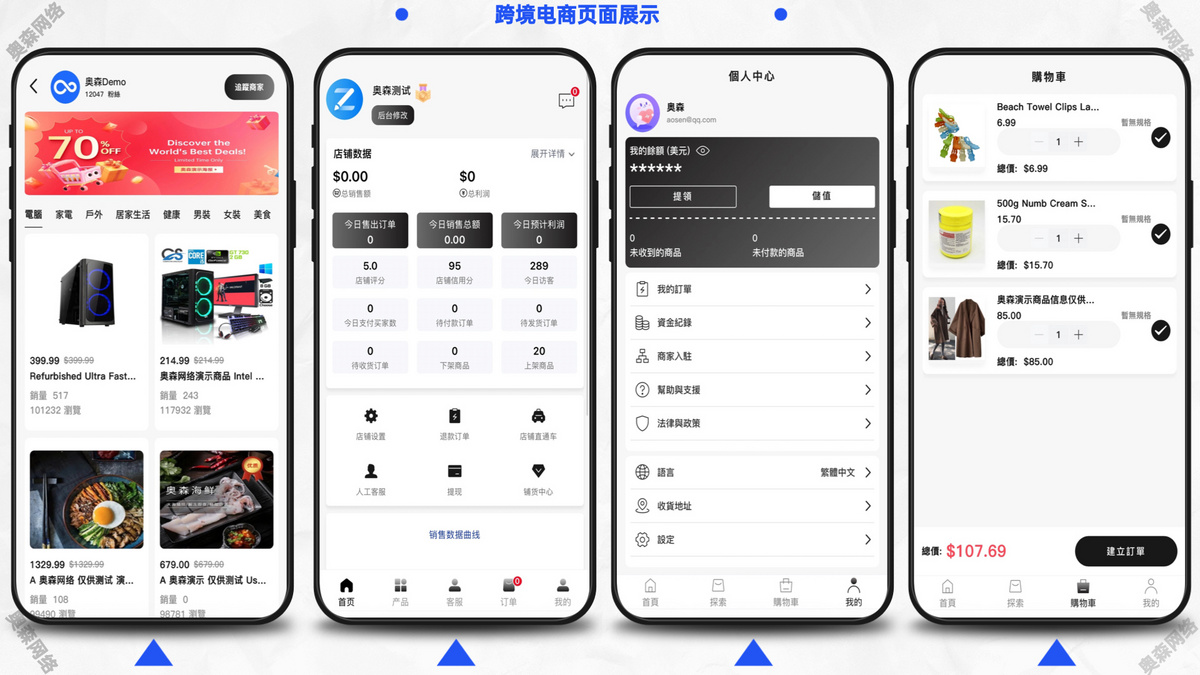 运营版多语言商城多商户跨境电商外贸商城支持TikTokshop内嵌商城|商家入驻一键铺货