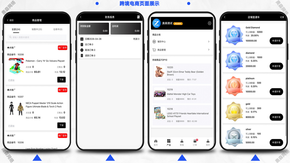运营版多语言商城多商户跨境电商外贸商城支持TikTokshop内嵌商城|商家入驻一键铺货