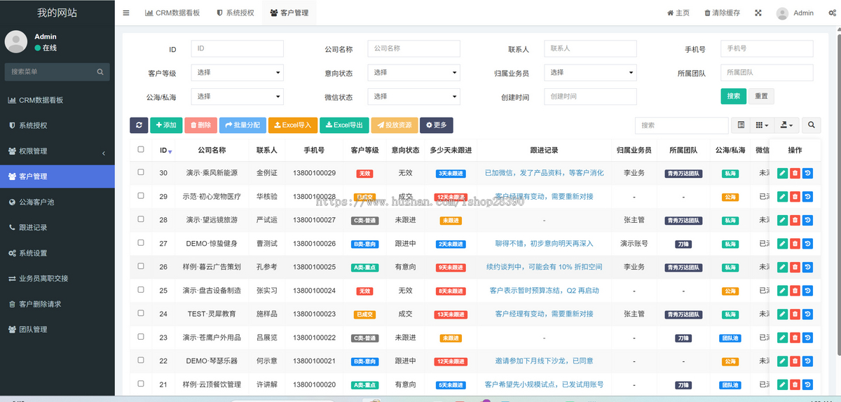 PIPL合规电销CRM系统源码：FastAdmin+原生安卓双卡拨号端+全套律师拟定合规合同