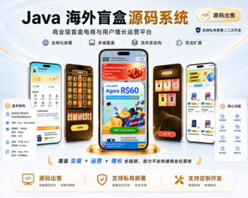 Java国际版盲盒源码出海潮玩盲盒电商系统中英多语言/海外支付/移动端App+H5自适应运营