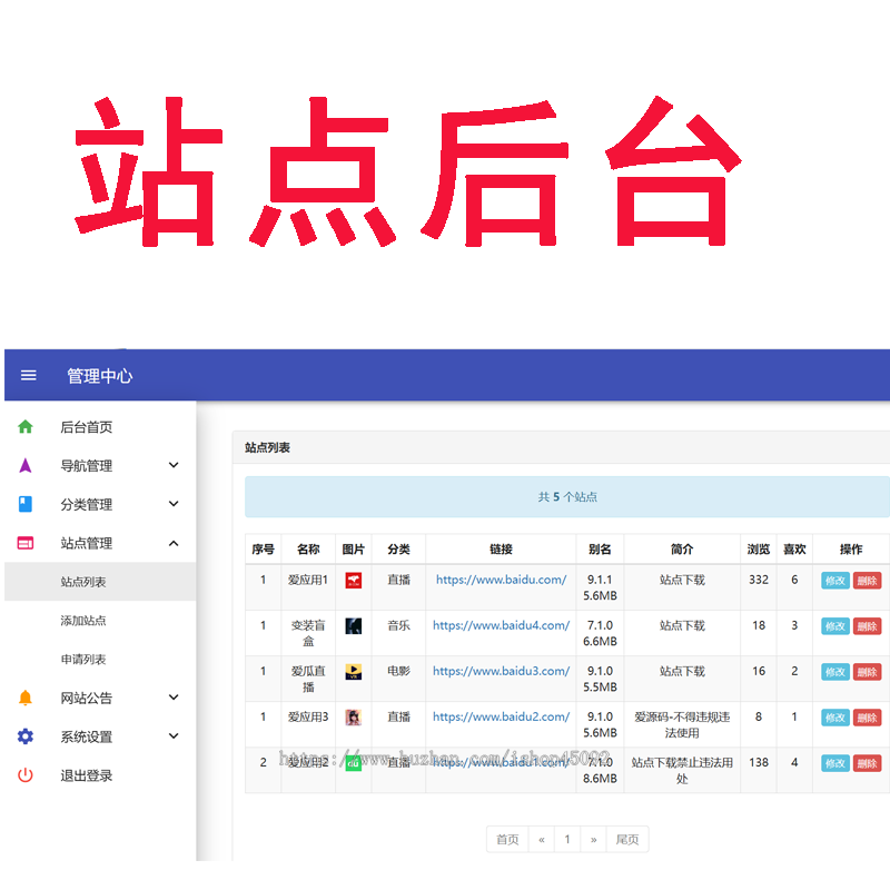 导航cpa引导cps业务app应用下载网站单页面源码定制搭建设开发b8
