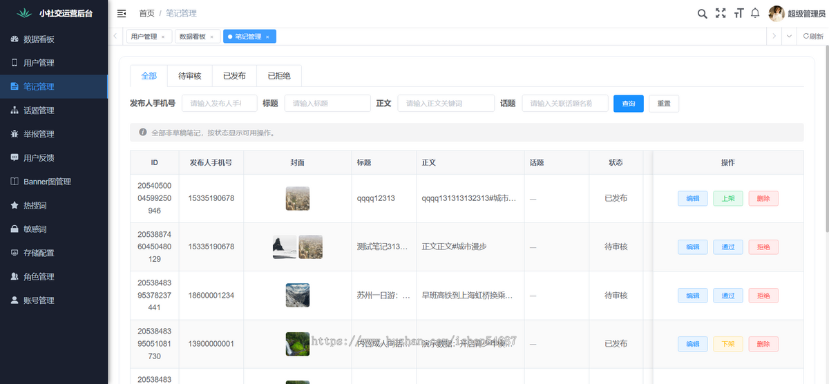 【全开源】Java仿小红书小程序H5系统源码