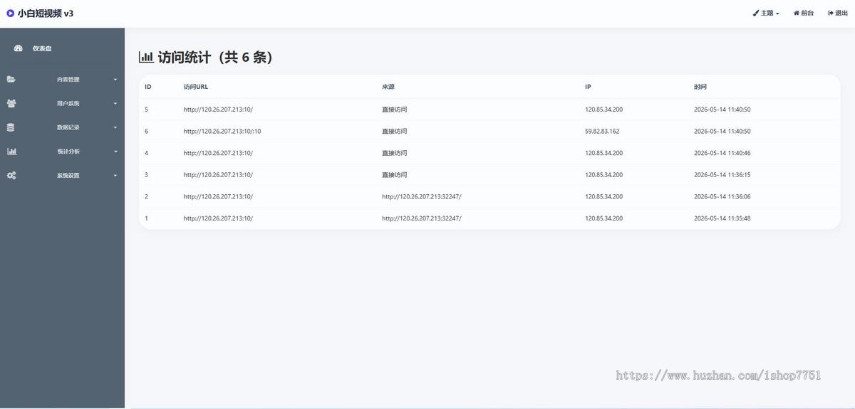 PHP开发的H5短视频发布分享系统源码/美女短视频系统/支持点赞/收藏/评论开源版