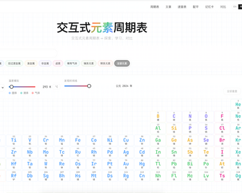 [元素周期表网站]交互式元素周期表,支持seo,支持谷歌广告,中英文