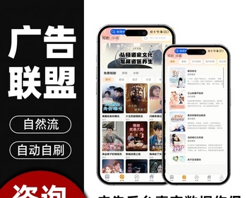 【自刷】广告联盟对接小程序APP搭建小说游戏变现短剧推广刷广告赚钱项目