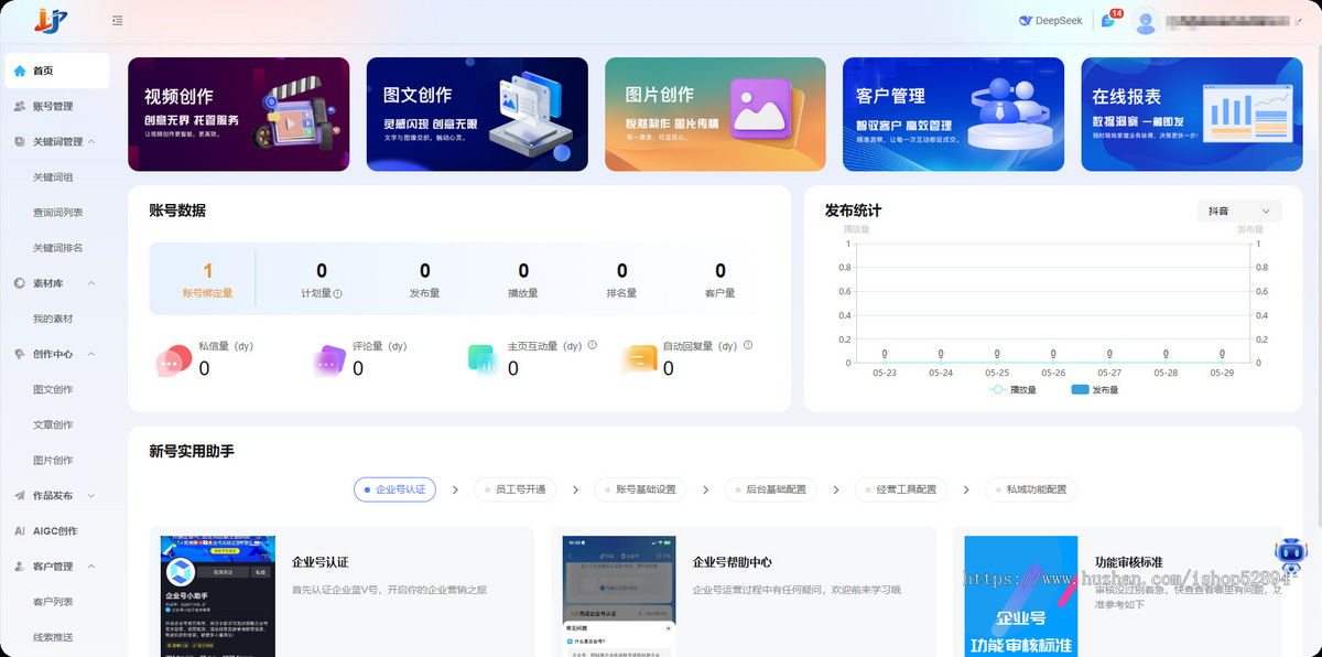 短视频营销必备矩阵系统-多平台账户一键管理短视频矩阵系统 抖音快手小红书都支持