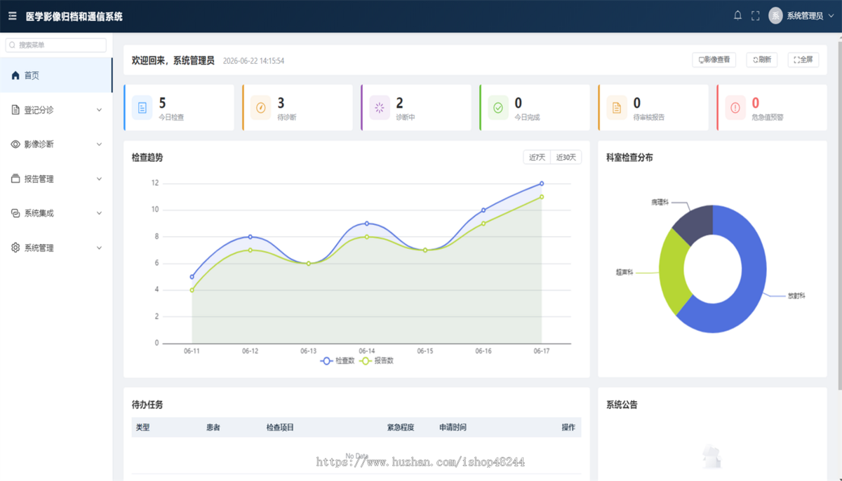 Java国产化信创云PACS系统源码 医学影像管理系统源码 云PACS源码SaaS模式