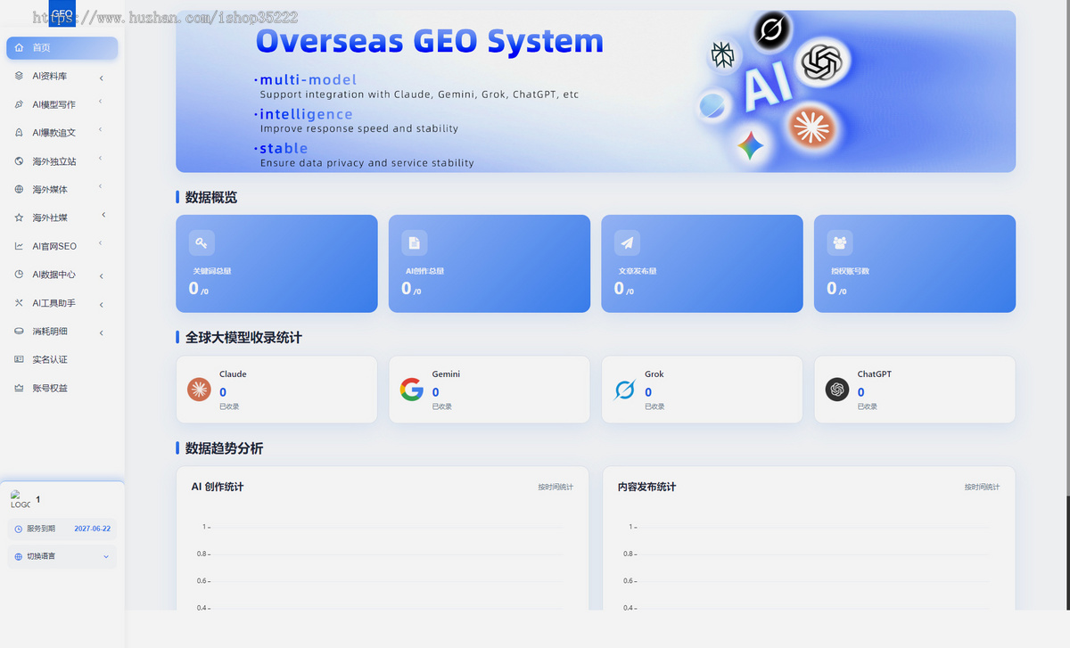 GEO海外版外贸版国际版英文版 全球AI流量曝光 社交媒体B2B行业投喂 源码搭建