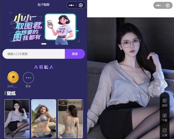 手机壁纸头像姓氏表情包在线口令取图抖音快手微信QQ取图小程序软件系统独立开源部署