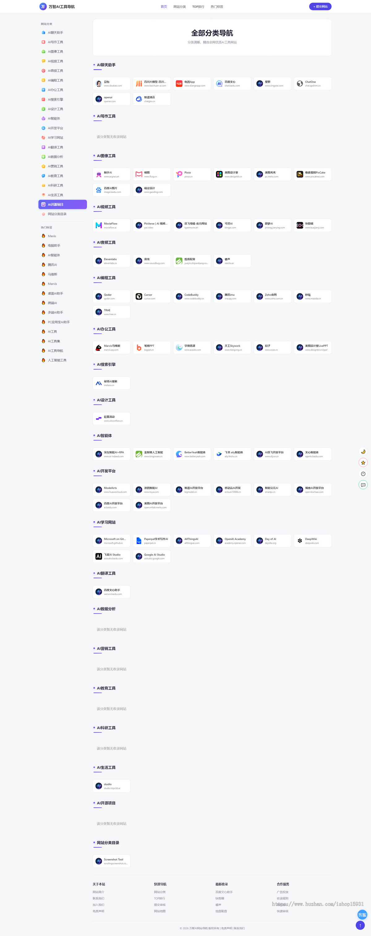 AI网站工具查询/AI网站导航/网站分类目录/网址查询/网址大全/网址分类