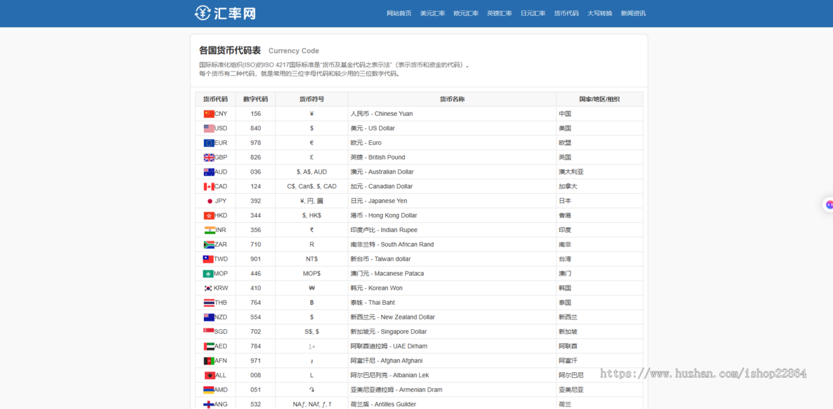 原创汇率查询实时汇率转换平台,无限页面,精品养老站