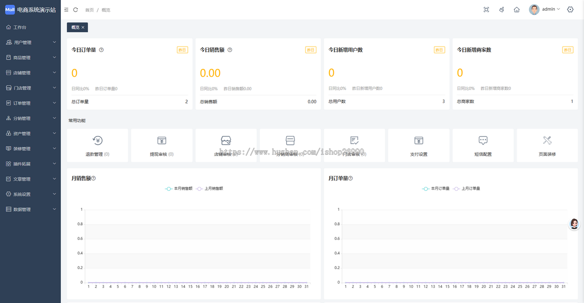 B2B2C多商户商城源码+商家入驻小程序app h5开源电商系统