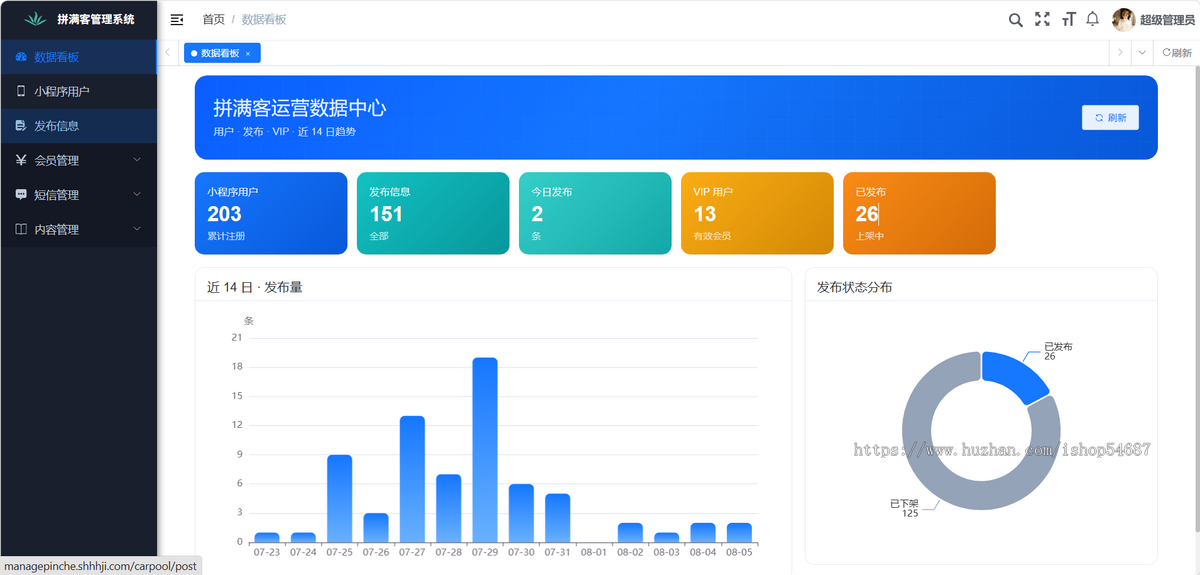 【全开源】Java人找车车找人拼车小程序H5系统源码