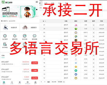 多语言交易所源码/币币交易+永续签约+借贷+新币申购+理财+前端uniapp纯源码可承接二开