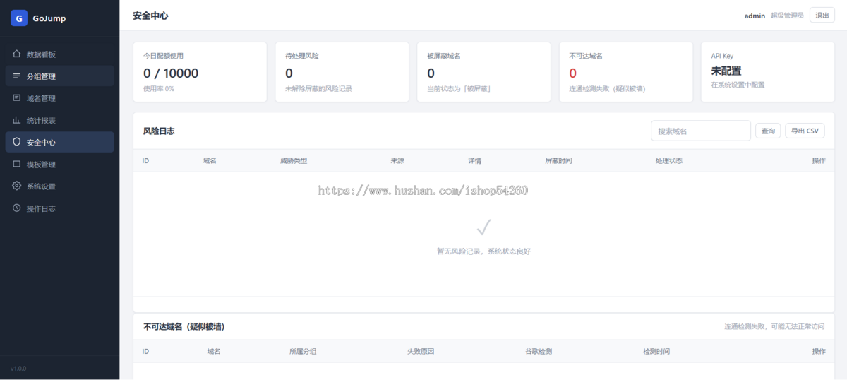 多域名跳转轮询智能跳转管理系统 短域名跳转管理系统 安全高效域名301,302重定向