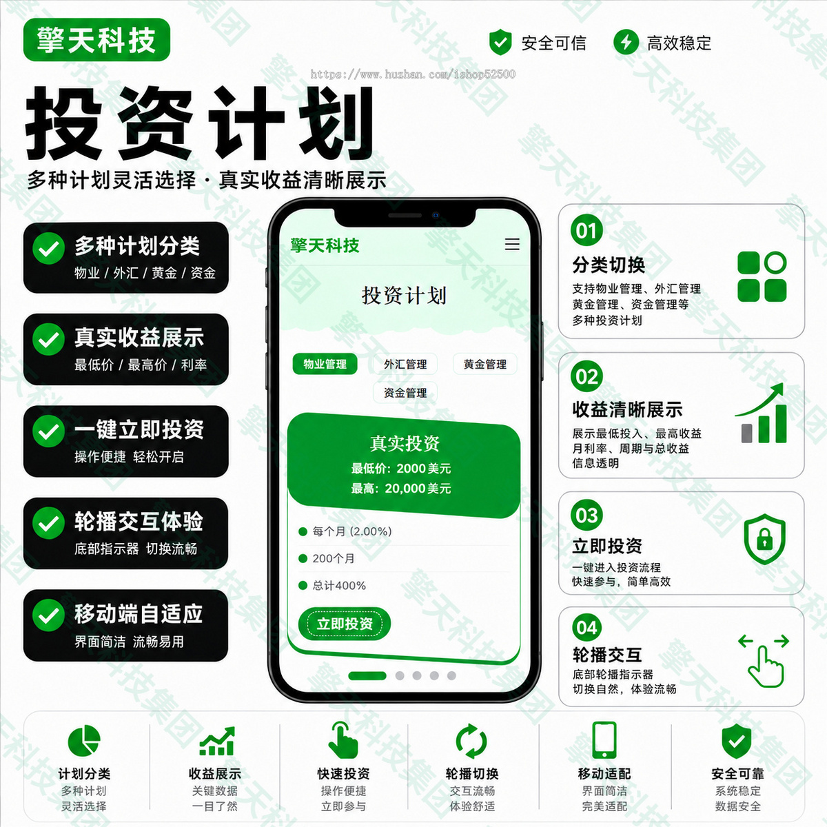 擎天科技ViserAsset资产管理投资系统,一站式理财/外汇/黄金/物业综合平台